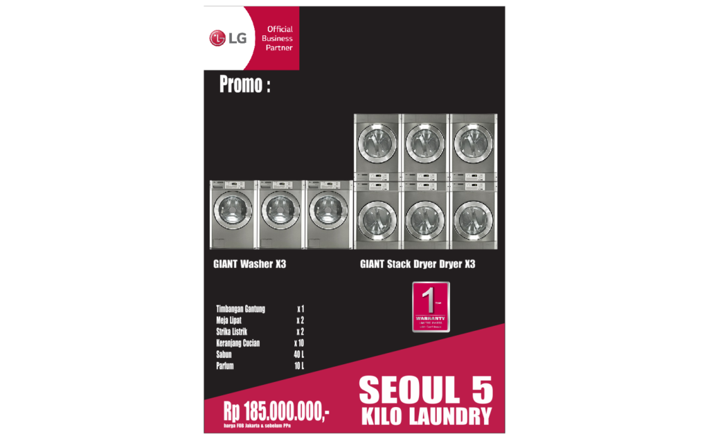 PAKET ”SEOUL 5” KILO LAUNDRY
