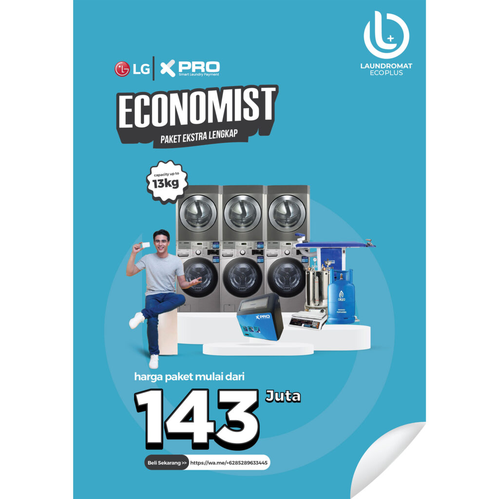 Paket Laundromat Ecoplus – LG Home Appliance X LG Commercial