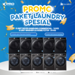 PROMO PAKET LAUNDRY 5 STACK DRYER SAMSUNG COMMERCIAL (14 KG) & WASHER LG HOME F2724 (24 KG)