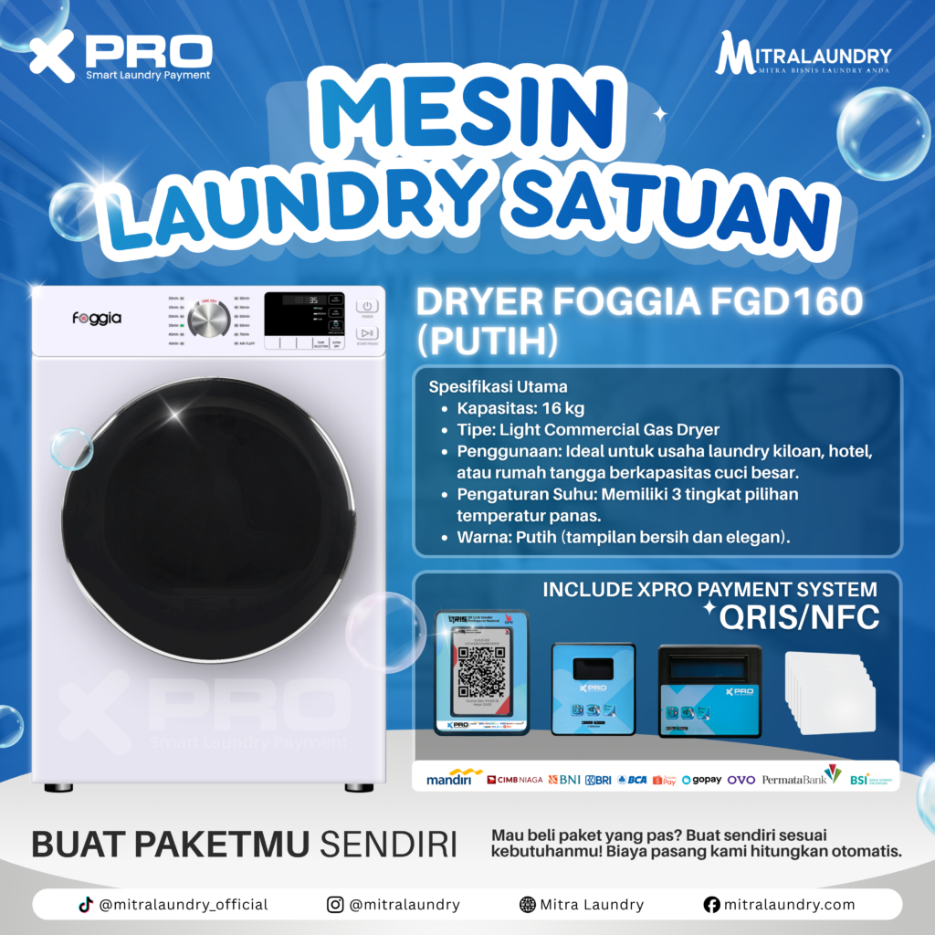 DRYER Foggia Fgd160 (Putih) 16 kg
