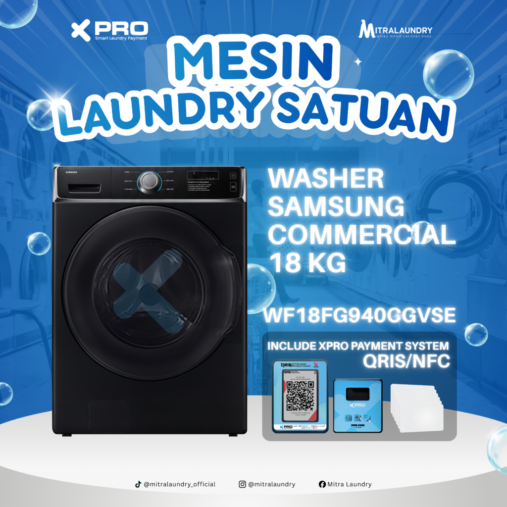WASHER  SAMSUNG COMMERCIAL (18 KG)