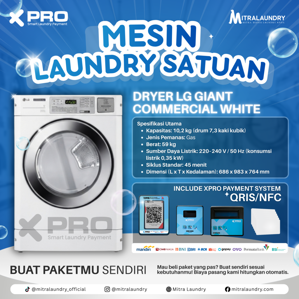 DRYER LG GIANT COMMERCIAL WHITE (CDG27RUOPW)