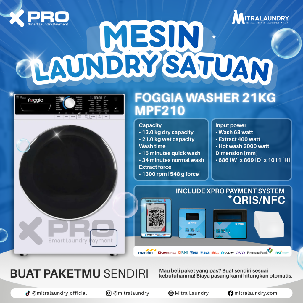 WASHER FOGGIA 21KG MPF210