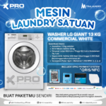 WASHER LG GIANT COMMERCIAL 13 KG WHITE (CWG27MDORW)